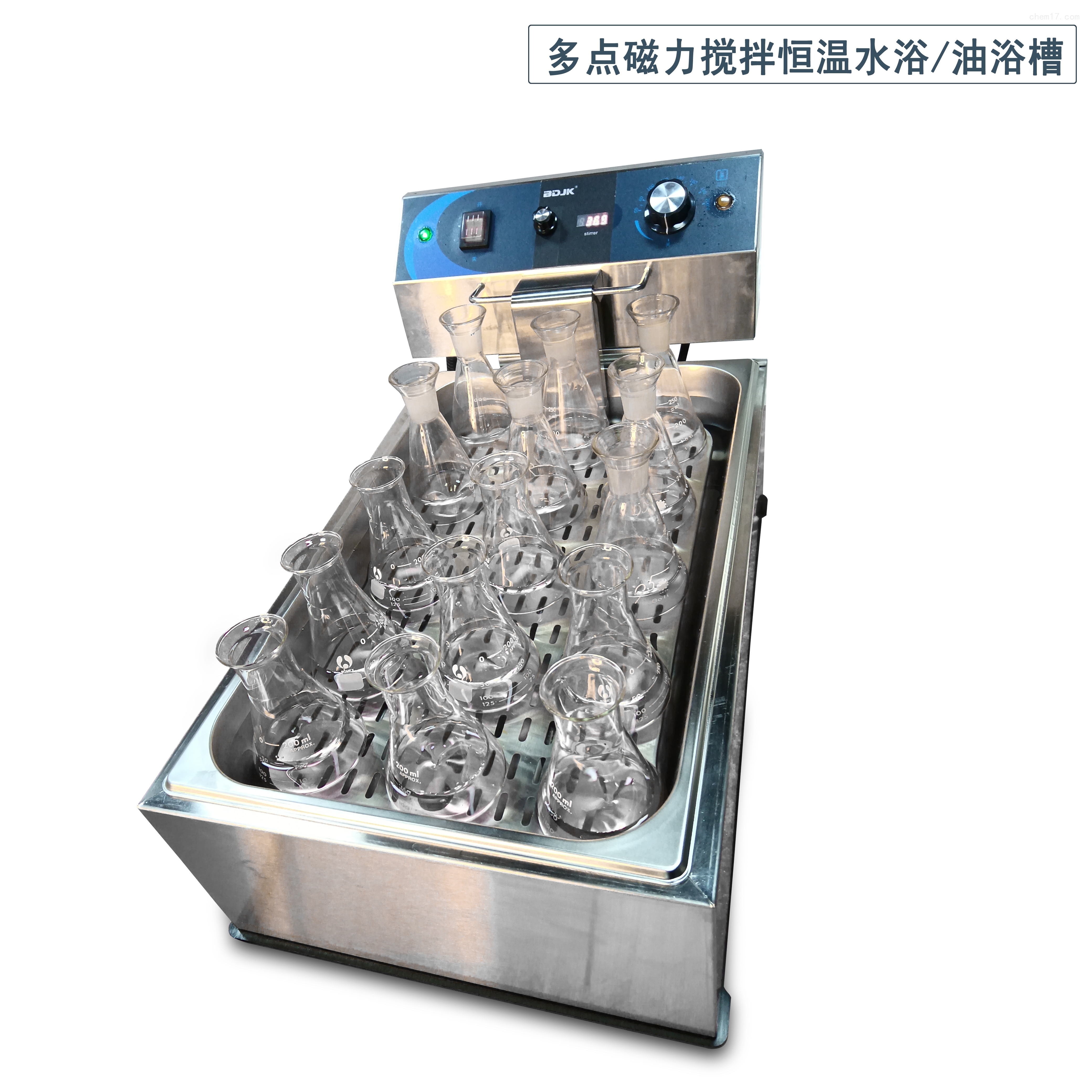 六價(jià)鉻檢測多點(diǎn)磁力攪拌恒溫水浴/油浴槽